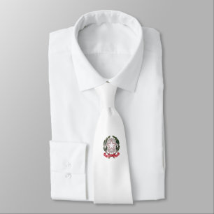 Corbata Escudo de armas de Italia símbolo de país bandera