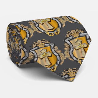 Corbata Escudo de Armas de la Familia Aurum Apellido