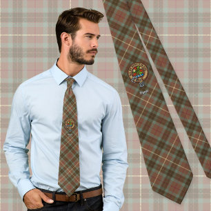 Corbata Escudo de armas del Clan Fraser sobre tartán de ca