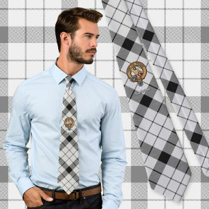 Corbata Escudo de armas del Clan MacFarlane sobre Tartán n
