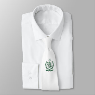 Corbata escudo de armas símbolo emblema águila del país Pa