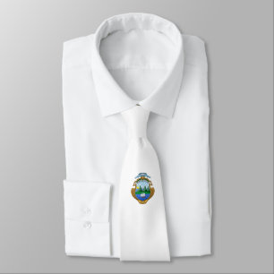 Corbata escudo de armas símbolo emblema bandera de Costa R