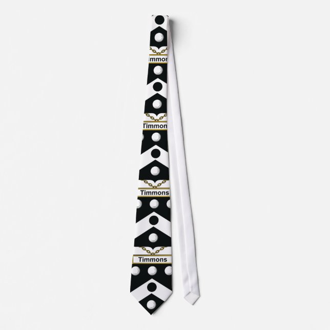 Corbata Escudo de la familia de Timmons (Anverso)