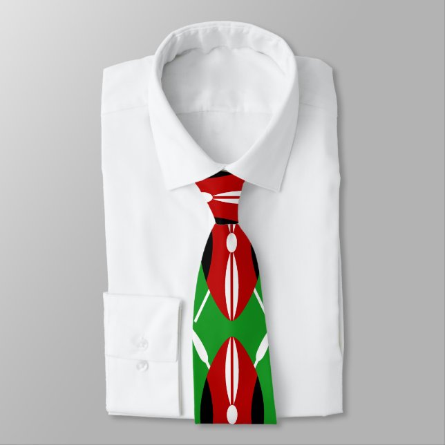 Corbata Escudo de Maasai del Kenyan (Atado)