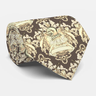 Corbata Escudo del caballero Sepia