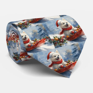 Corbata Eskimo americano en Sledge Let it Snow Navidades