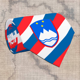 Corbata Eslovenia Lazos, moda Eslovenia Bandera negocio