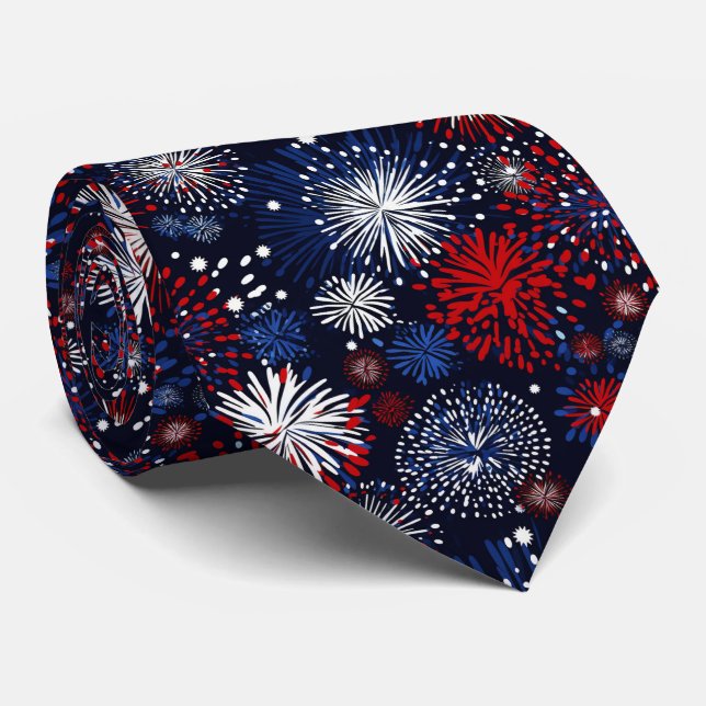 Corbata Espectáculo patriótico de fuegos artificiales (Enrollado)