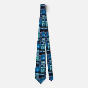 Corbata Espejo de cruces azules