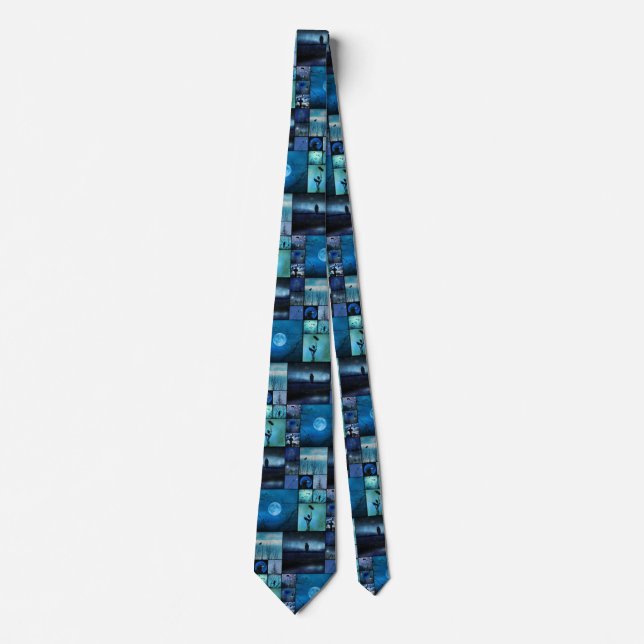 Corbata Espejo de cruces azules (Anverso)