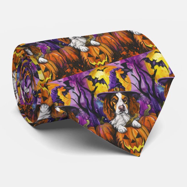Corbata Espeluznante bretona española Halloween (Enrollado)