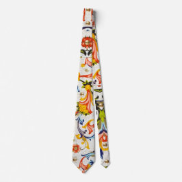 CORBATA ESPIRALES FLORALES RENACIMIENTO FLORENTINO, FLORES