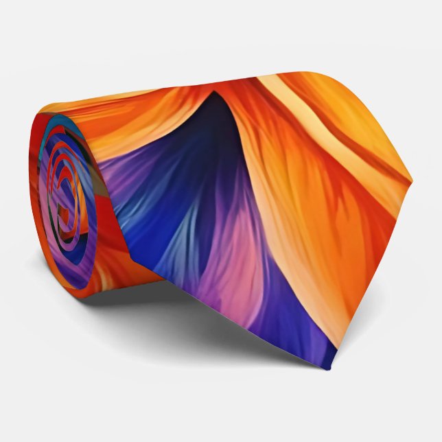 Corbata Espíritu bohemio Mandala Corazón (Enrollado)