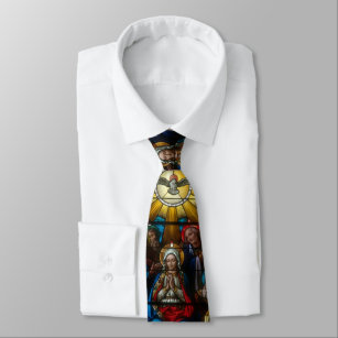 Corbata Espíritu santo del Virgen María del vitral de la