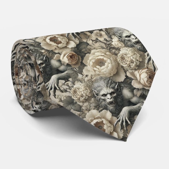 Corbata Esplendor licantrópico - Victoriano gótico (Enrollado)