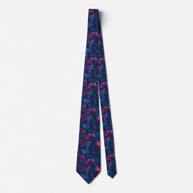 Corbata Esposo de Flor de Rosa Primavera Boda (Anverso)