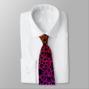 Corbata Espuma arcoiris negra
