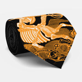 Corbata esquelética del jinete de Halloween