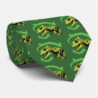Corbata Esqueleto de Dinosaurio T-Rex