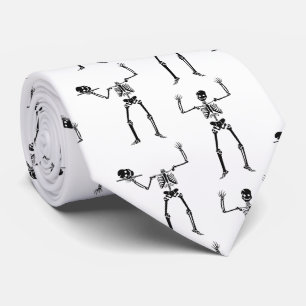 Corbata Esqueletos De Halloween, Truco O Tratamiento, Boo