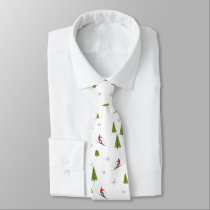 Corbata Esquíes y pinos