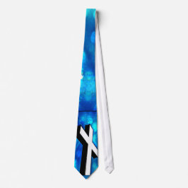 Corbata Esquinas azules de la Cruz Santa