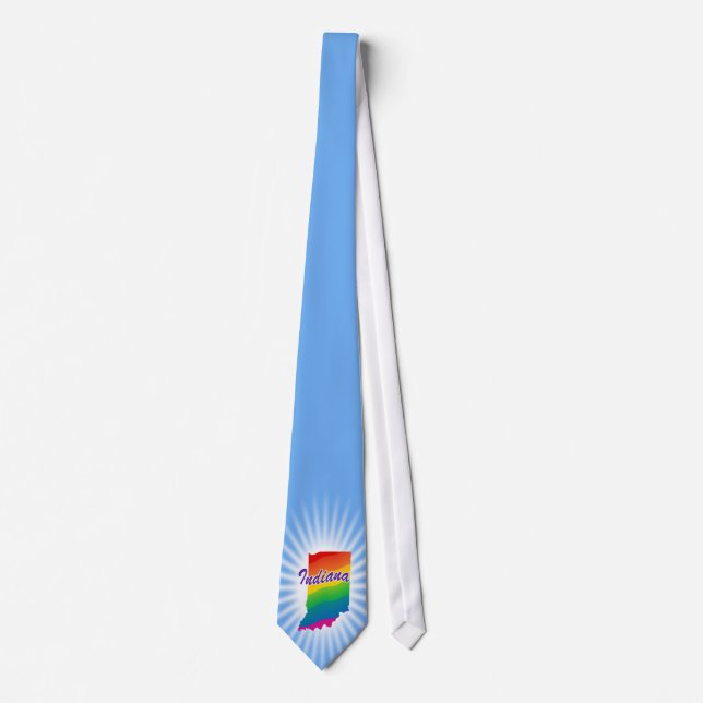 Corbata Estado Arcoíris de Indiana (Anverso)