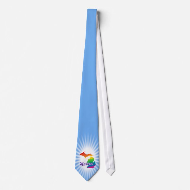 Corbata Estado Arcoíris de Míchigan (Anverso)