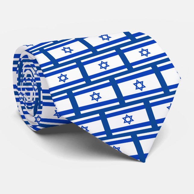 Corbata Estado judío de la bandera israelí (Enrollado)
