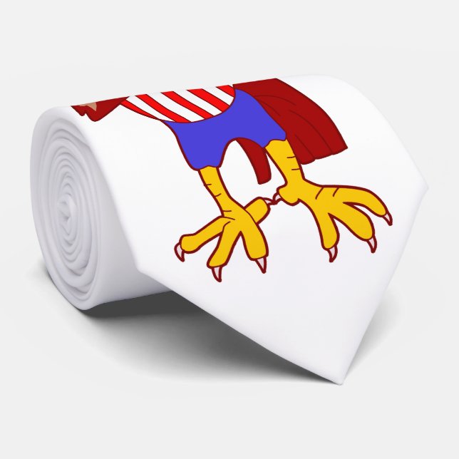 Corbata Estados Unidos Patriótico Anguila Tío Sam Necktie (Enrollado)