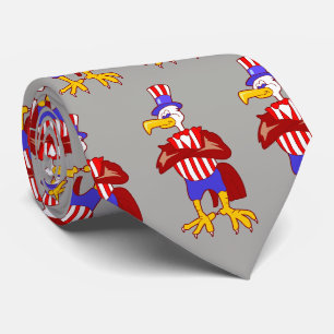 Corbata Estados Unidos Patriótico Anguila Tío Sam Necktie