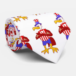 Corbata Estados Unidos Patriótico Anguila Tío Sam Necktie