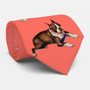 Corbata Estampa de Boston terrier