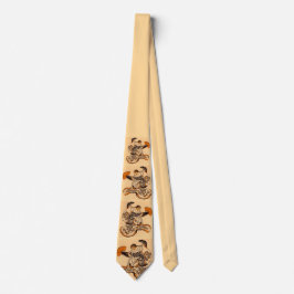 Corbata Estampa de El Gorrión con la Lengua Cortada, una f