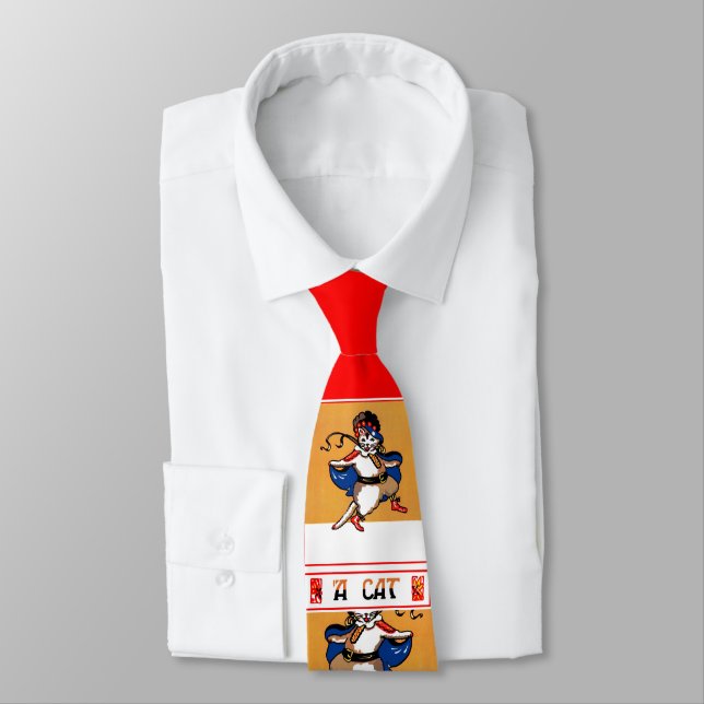 Corbata Estampa de gato (Atado)