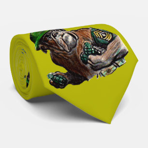 Corbata estampa de Sgt. Rover bulldog de la SGM
