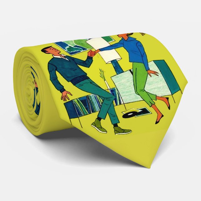 Corbata Estampa Let's Dance  (Enrollado)