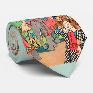 Corbata estampado de circo