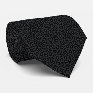 Corbata estampado de leopardo