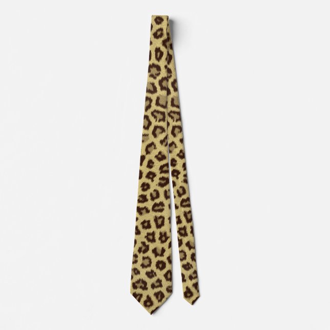 Corbata Estampado de leopardo / guepardo (Anverso)