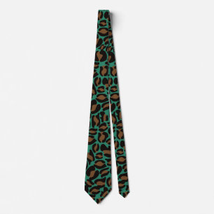 Corbata Estampado de Leopardo Kitch Retro Boda Caballeros