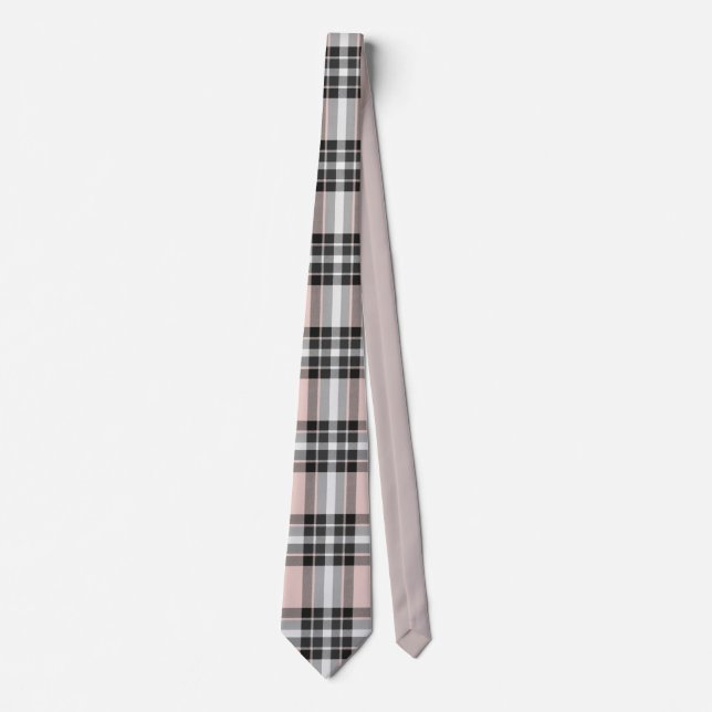 Corbata Estampado de tartán (Anverso)