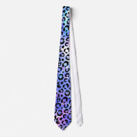 Estampado leopardo negro en fondo azul de la