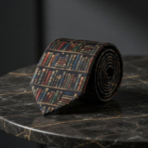 Corbata Estantería de libros de biblioteca antigua Dark Ac