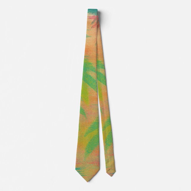 Corbata Estático tropical - Vibes de jungla resquebrajadas (Anverso)