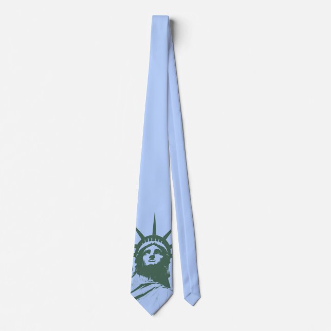 Corbata Estatua de la Libertad Tie NY City Souvenir Neckti (Anverso)