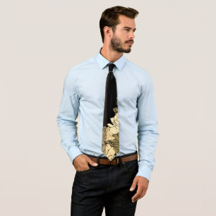 Corbata Este rosa de oro, bronceado y beige aniversario