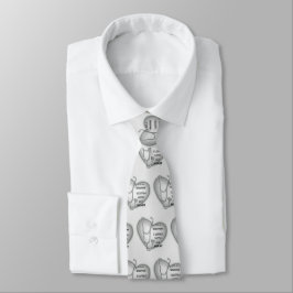 Corbata Estetoscopio Médico del corazón