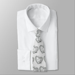Corbata Estetoscopio Médico del corazón