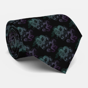 Corbata estilo asiático en multicolor